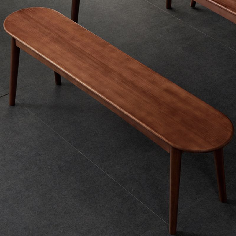 17.7" H Solid Wood Seating Bench Modern Ottoman Bench with Legs Clearhalo 'Benches' 'Chairs & Seating' 'furn' 'furn_benches' 'Furniture' 'Living Room Furniture' 1200x1200_ad45e66b-58be-466b-99d7-2135809ac6b0