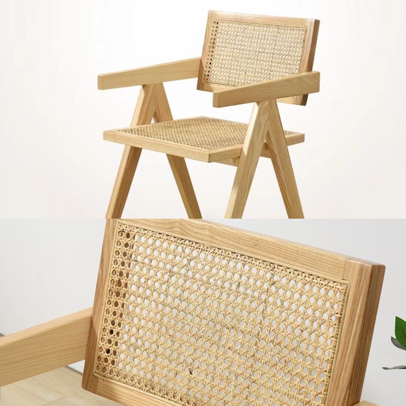 Contemporary Dining Room Chair 20'' Wide Open Arm Chair with 4 Wood Legs for Home Use Clearhalo ' kitchen&dining_furn' 'Dining Chairs' 'Dining Tables & Seating' 'dining_chair' 'furn' 'furn_dining_chair' 'Furniture' 'furniture_dining_chair' 'Kitchen & Dining Furniture' 'kitchen' 1200x1200_ad46612b-32c0-4131-9ca2-b439823dfb56