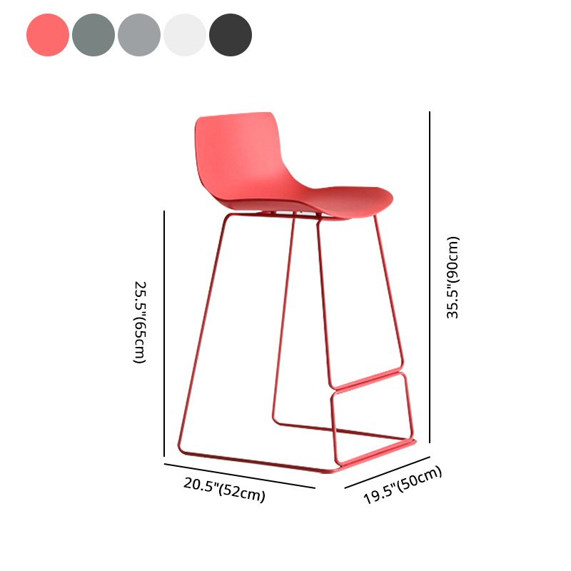 Bucket Footrest Bar & Counter Stool Indoor Plastic Modern Counter Bar Stool Clearhalo 'Bar Furniture' 'Bar Stools' 'bar_stools' 'furn' 'furn_bar_stools' 'furniture_bar_stools' 'Kitchen & Dining Furniture' 'kitchen&dining_furn' 'kitchen' 'kitchen_furn' Furniture' 1200x1200_ad46dd07-937c-4ce2-bdac-b825f703c2dc
