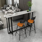 Mesa moderna de la mesa de barra de 1/3 piezas del mostrador de la piedra rectangular con taburetes altos para el balcón