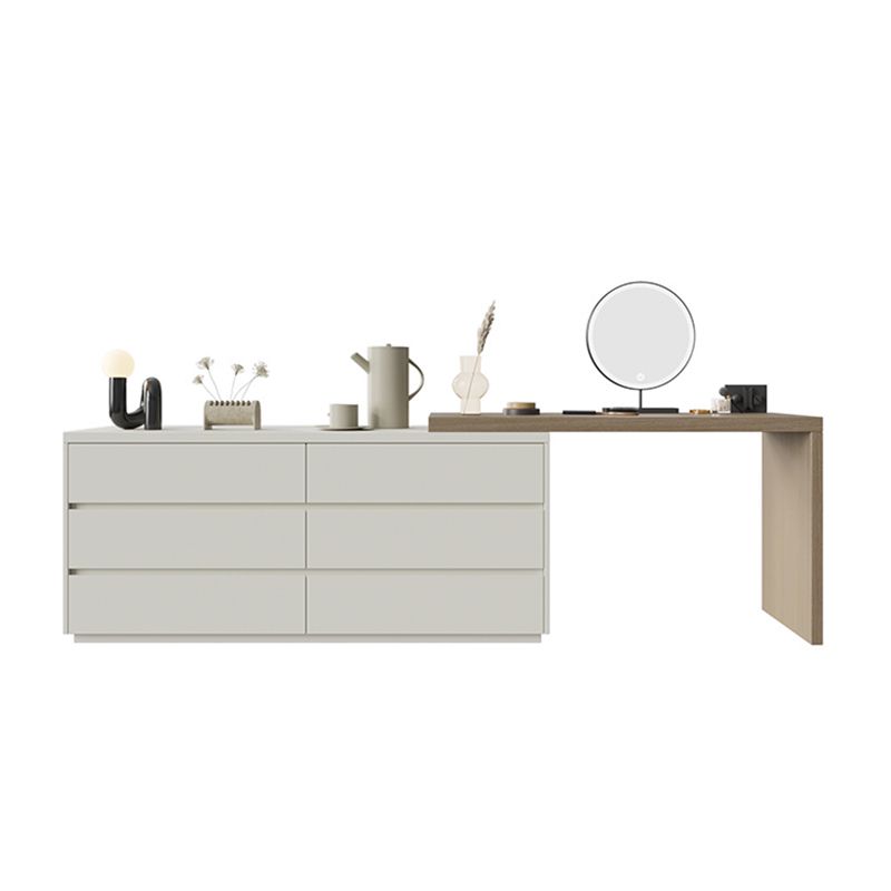Modern With Drawer Solid Wood Lighted Mirror Bedroom Make-up Vanity Clearhalo 'Bedroom Furniture' 'furn' 'furn_makeup_vanities' 'Furniture' 'Makeup Vanities' 'makeup_vanities' 1200x1200_ad46f45e-82f0-4313-8a16-8e7ad1d7e36c