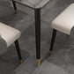 Glam Iron Dining Table Set 1/2/5/7 Pieces Rectangle Dinette Set with Sintered Stone Top Clearhalo 'Dining Room Sets' 'Dining Tables & Seating' 'dining_room_set' 'furn' 'furn_dining_room_set' 'Furniture' 'Kitchen & Dining Furniture' 1200x1200_ad47a614-fad8-486c-9a7b-8116154c613e