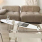 No Distressing Wood Coffee Table Modern Oval Single Coffee Table with 4 Legs