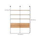 Display soggiorno industriale Multi-shelf montato a parete in naturale