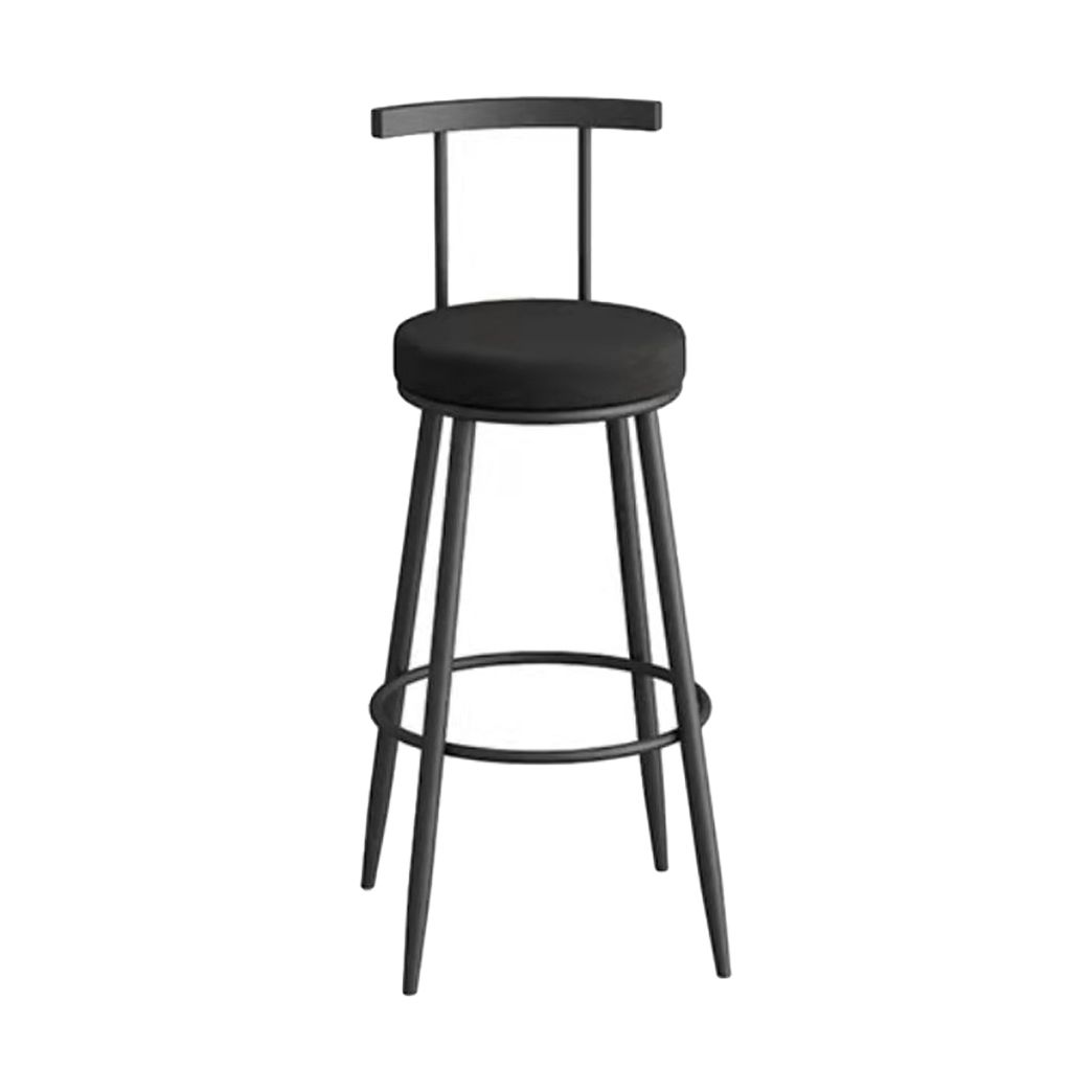 Glam Metal Upholstered Barstool Indoor Bar Stool with Iron Legs Clearhalo 'Bar Furniture' 'Bar Stools' 'bar_stools' 'furn' 'furn_bar_stools' 'furniture_bar_stools' 'Kitchen & Dining Furniture' 'kitchen&dining_furn' 'kitchen' 'kitchen_furn' Furniture' 1200x1200_ad4bc02c-0335-4a63-91fd-570961c8b4f0