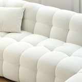 Sala de estar escandinava sofás seccional blanca en forma de L modular Sectional