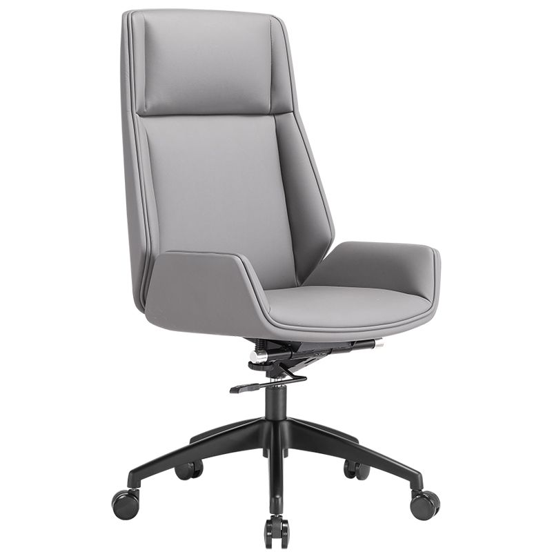 Contemporary Executive Ofiice Chair with Chrome Frame Armless Computer Desk Chair Clearhalo 'furn' 'furn_office_chair' 'Furniture' 'furniture_office_chair' 'Office Chairs' 'Office Furniture' 'office_chair' 1200x1200_ad5050e9-7e57-4e10-b3e1-a22043e543a4