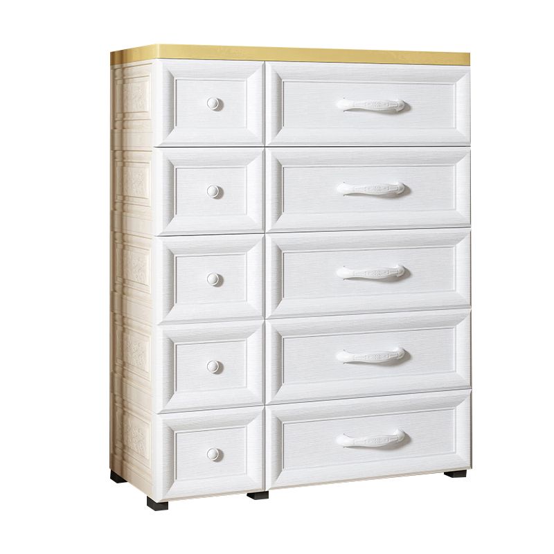 Plastic Storage Cabinet With Drawer Modern Wardrobe Armoire for Home