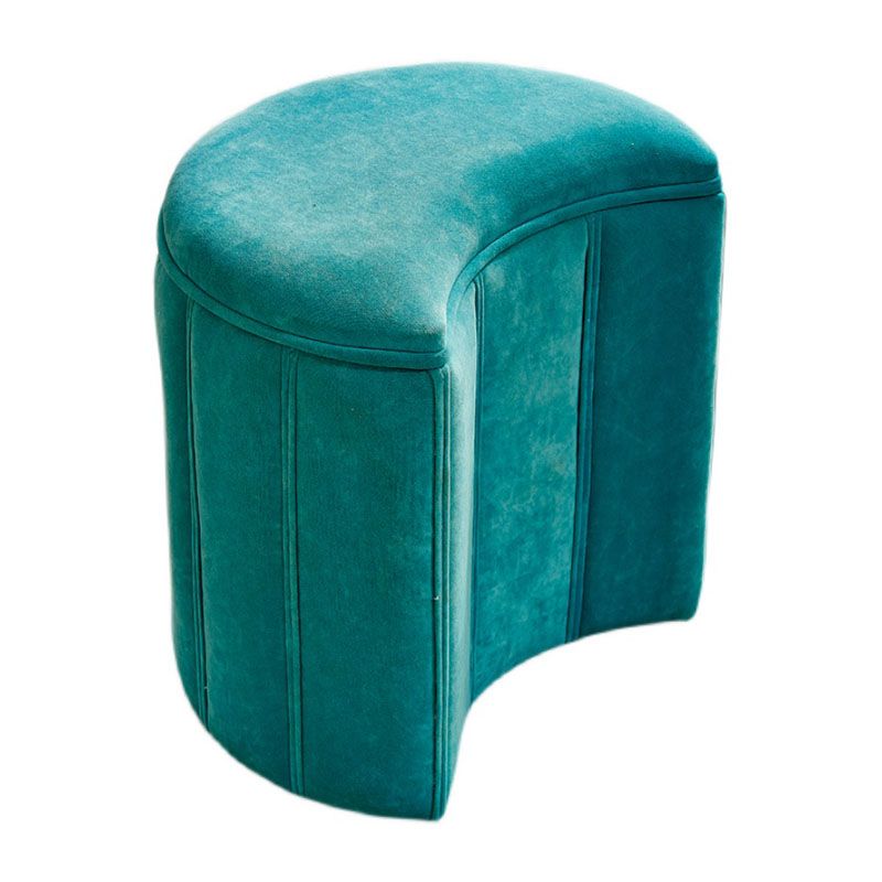 Solid Color Fabric Standard Stool Modern Simple Moon Upholstered Footstool Clearhalo 'furn' 'furn_ottomans_poufs' 'Furniture' 'Living Room Furniture' 'Ottomans & Poufs' 'ottomans_poufs' 1200x1200_ad52ad76-1e7b-4d74-891b-88c75fbdf01e