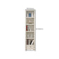 Standard Wooden Bookshelf Closed Back Contemporary Bookcase with Drawers
