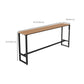 Modern 1/2/5 Pieces Metal Bar Table Set Rectangle Bar Table with High Stools Clearhalo 'Bar Furniture' 'furn' 'furn_home_bar_bar_sets' 'Furniture' 'Home Bars & Bar Sets' 'home_bar_bar_sets' 'Kitchen & Dining Furniture' 1200x1200_ad58cbc1-bd64-4da2-b43e-791bb1ef6666