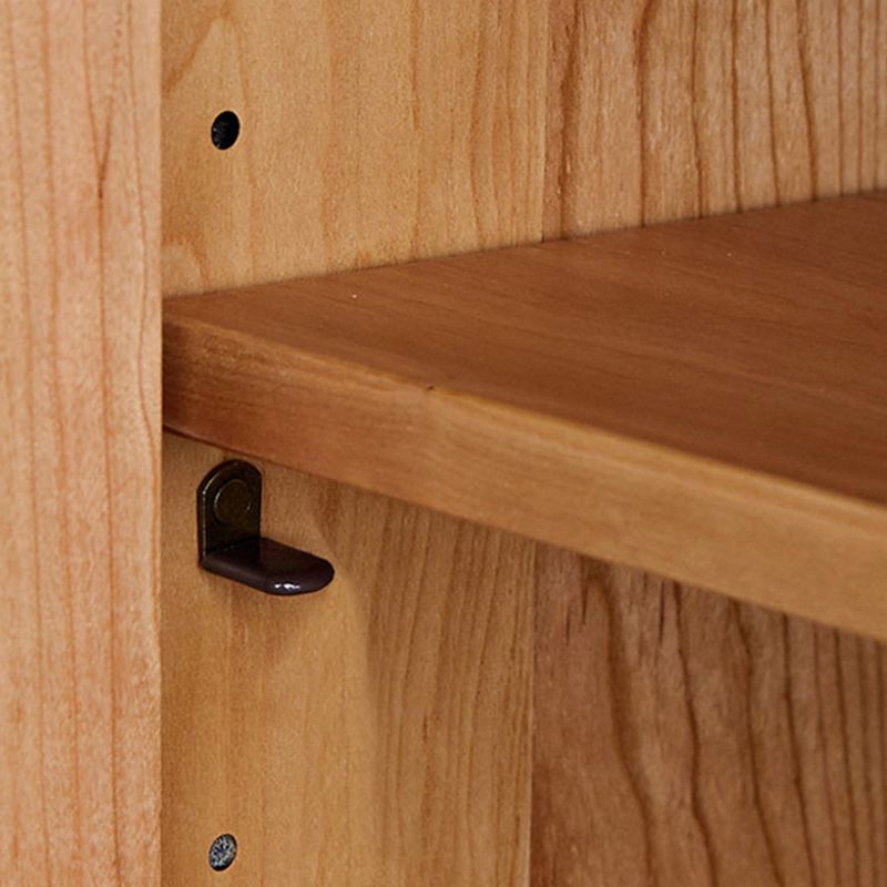 Mid-Century Modern Solid Wood Chest Rectangle Accent Cabinet with Glass Top Clearhalo 'Cabinets & Chests' 'cabinets_chests' 'furn' 'furn_cabinets_chests' 'Furniture' 'Living Room Furniture' 1200x1200_ad5adfaf-e6c2-4baa-bac2-aa1ab3bc06fc