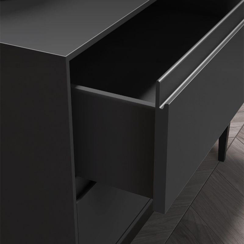 Table de chevet en bois moderne avec tiroirs à une table de nuit de 20 "de haut avec les jambes