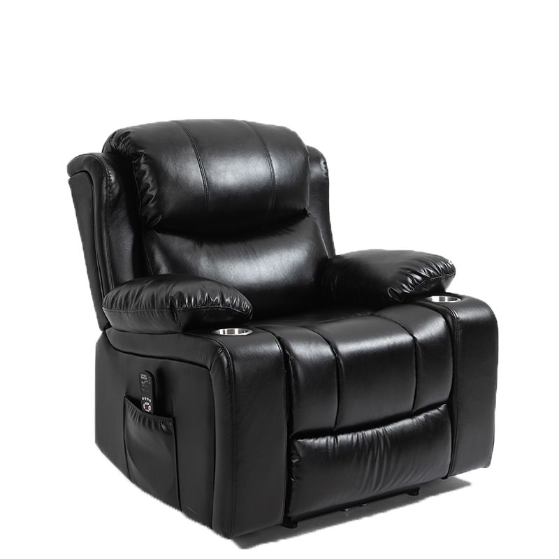 Traditional Home Theater Recliner Chair with Lumbar and Power-Push Botton Clearhalo 'Chairs & Seating' 'furn' 'furn_recliners' 'Furniture' 'Living Room Furniture' 'Recliners' 1200x1200_ad5c6e72-67e4-494c-ab47-7bd056362f6b