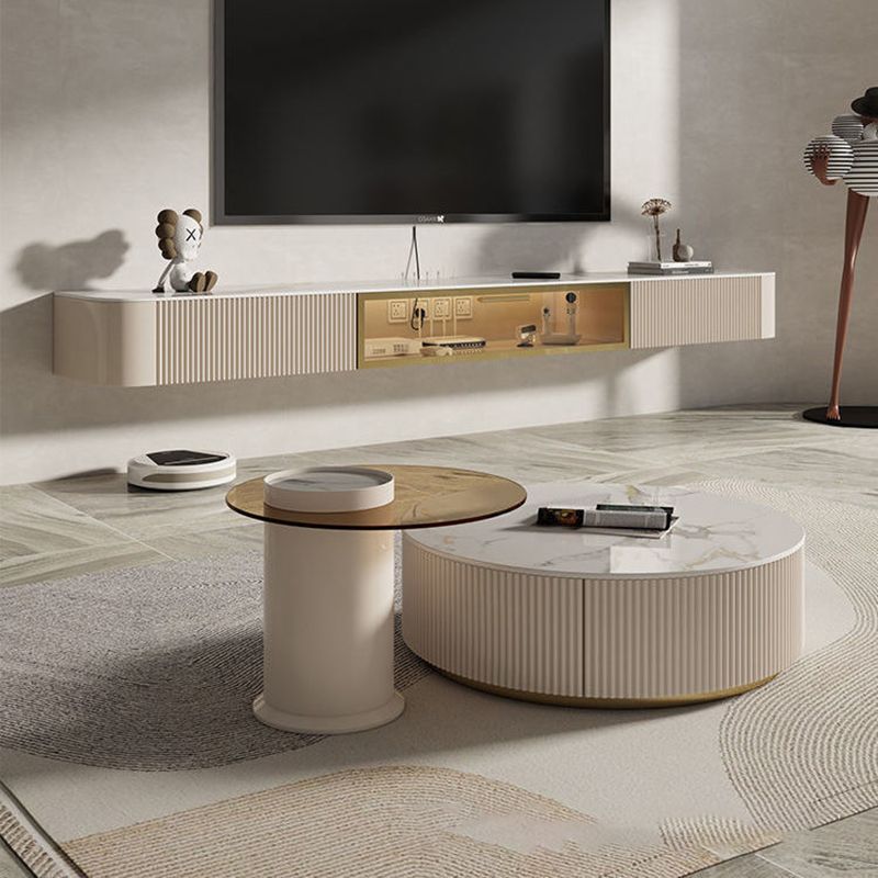 Contemporary TV Media Stand with Drawers Floating TV Stand Console Clearhalo 'furn' 'furn_tv_stands_entertainment_centers' 'Furniture' 'Living Room Furniture' 'TV Stands & Entertainment Centers' 'TV Stands & Media Storage Furniture' 'tv_stands_entertainment_centers' 1200x1200_ad5d5f69-1847-4ee2-ad42-88b267bc6db7