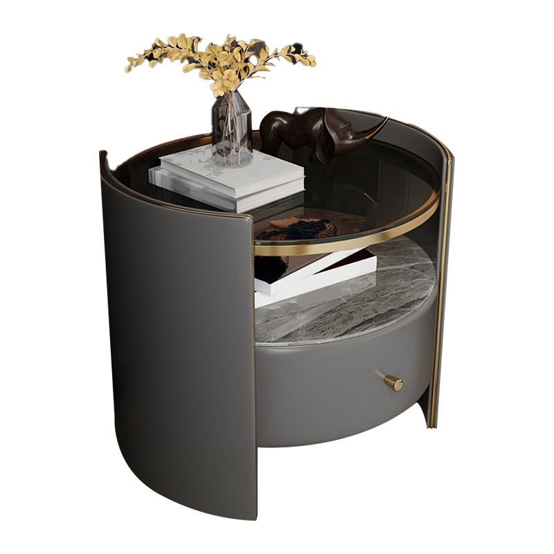 20" Tall 1 - Drawer Nightstand with Shelf Bedside Cabinet With Legs Clearhalo 'Bedroom Furniture' 'furn' 'furn_night_stand' 'Furniture' 'night_stand' 'Nightstands' 1200x1200_ad5dd28d-7119-4a84-99ce-81795f06a408