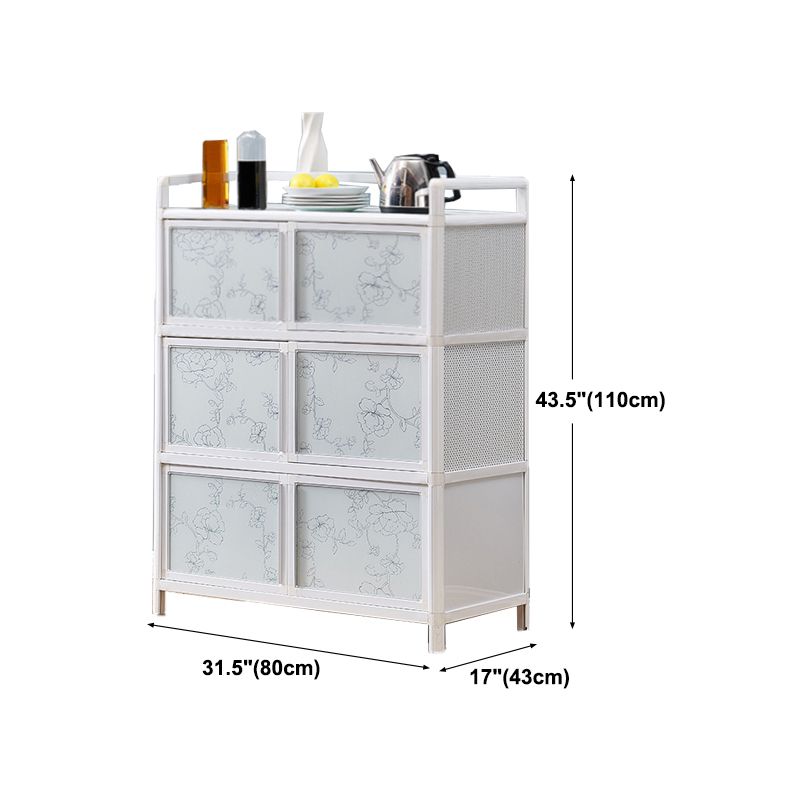 Contemporary Modern Glass Doors Sideboard Dining Room Sideboard Clearhalo 'buffet_sideboard' 'Buffets & Sideboards' 'furn' 'furn_buffet_sideboard' 'Furniture' 'furniture_buffet_sideboard' 'Kitchen & Dining Furniture' 1200x1200_ad5ebea5-e2b8-4816-a3dc-df49e750b148