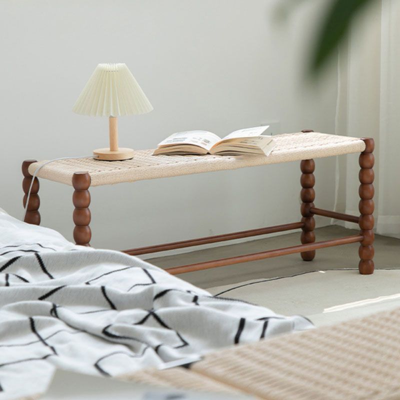 Tropical Seating Bench Solid Wood 12 Inch Width Rectangle Seating Bench Clearhalo 'Benches' 'Chairs & Seating' 'furn' 'furn_benches' 'Furniture' 'Living Room Furniture' 1200x1200_ad6252aa-3aec-4afb-a406-07605bc3dc03