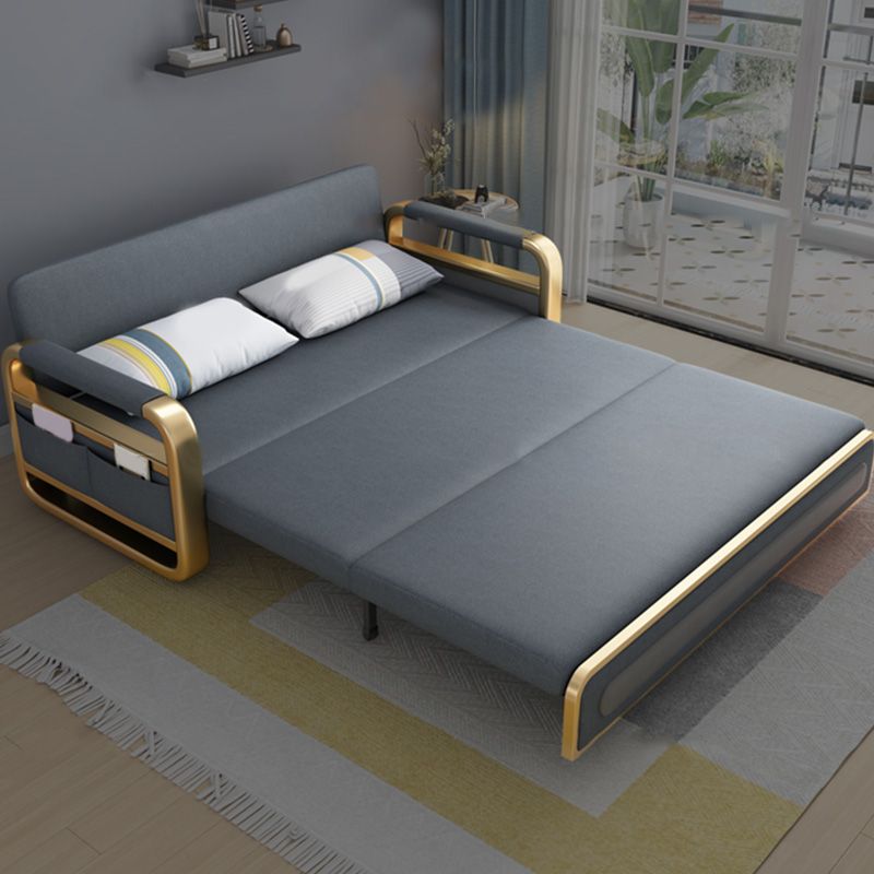 Convertible Futon Sofa Bed Tight Back Faux Leather Settee Loveseat Clearhalo 'furn' 'furn_sofas' 'Furniture' 'furniture_sofas' 'kitchen' 'kitchen_sofas' 'Living Room Furniture' 'Sofa' 'sofas' 1200x1200_ad627098-b48f-4e8e-9230-75bae64e3c0d