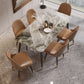 Rectangle Dining Table Set 1/2/5/7 Pieces Modern Indoor Dinette Set in Grey Clearhalo 'Dining Room Sets' 'Dining Tables & Seating' 'dining_room_set' 'furn' 'furn_dining_room_set' 'Furniture' 'Kitchen & Dining Furniture' 1200x1200_ad62ab4d-66db-42ab-830d-f714e2c96dc8