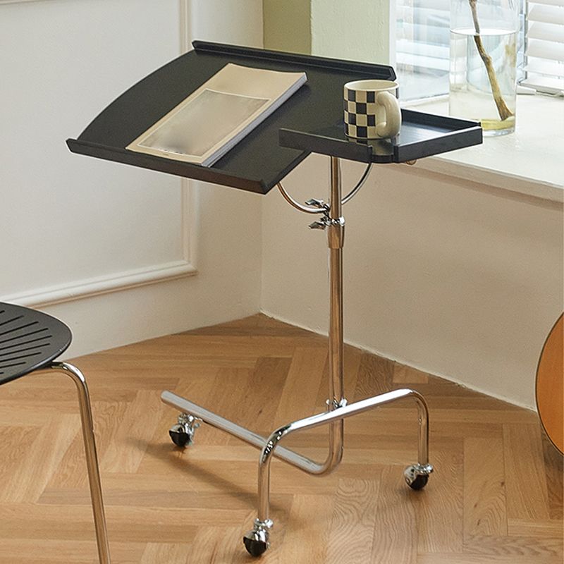 Contemporary Accent Side Table Naturally Shaped Living Room with Storage Abstract