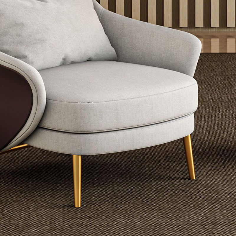 Tuxedo Arm Sofa Linen and Faux Leather Seating for Bonus Room Clearhalo 'furn' 'furn_sofas' 'Furniture' 'Living Room Furniture' 'Sofa' 'sofas' 1200x1200_ad670a0b-ef8d-4d01-b2f0-0d1f12a0af9f