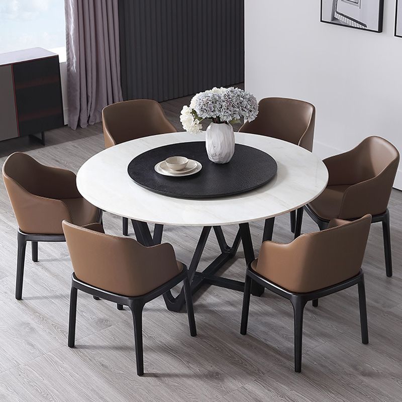 Sedia da pranzo marrone contemporanea sedia da pranzo in legno di quercia nera