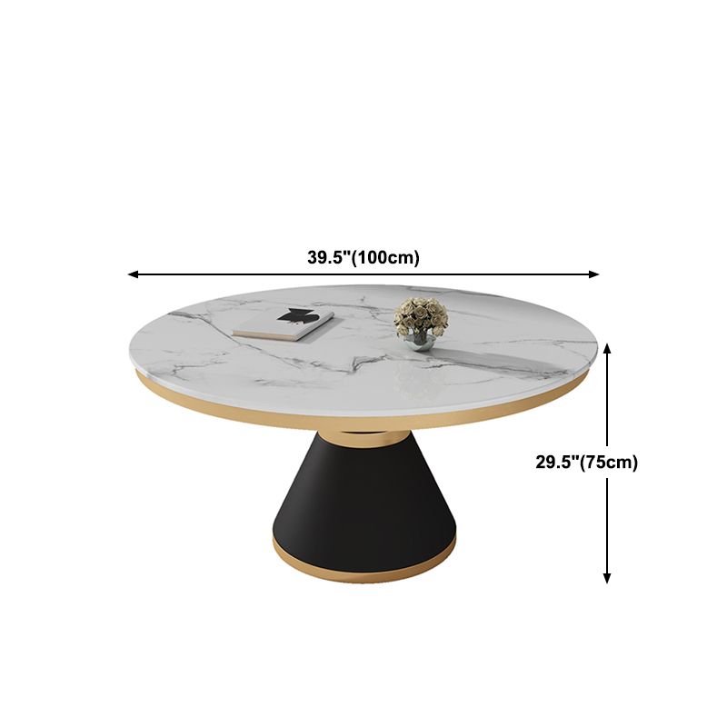 Black and White Dining Table Traditional Luxury Stone and Metal Dining Room Collection Clearhalo 'Dining Tables & Seating' 'Dining Tables' 'dining_table' 'furn' 'furn_dining_table' 'Furniture' 'furniture_dining_table' 'Kitchen & Dining Furniture' 1200x1200_ad69955b-a774-4791-821f-553d4c5ff335