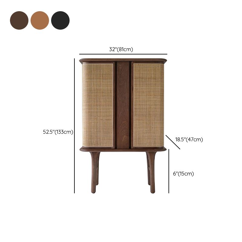 Contemporary Rectangle Storage Cabinet Natural Finish Accent Cabinet Clearhalo 'Cabinets & Chests' 'cabinets_chests' 'furn' 'furn_cabinets_chests' 'Furniture' 'Living Room Furniture' 1200x1200_ad6a6a87-ac78-4a5f-a4b3-f3b39b5fa46b