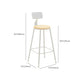 Contemporary Style Counter Stool Bar-height Bar Stool with Metal Base Clearhalo 'Bar Furniture' 'Bar Stools' 'bar_stools' 'furn' 'furn_bar_stools' 'Furniture' 'Kitchen & Dining Furniture' 1200x1200_ad6ac088-c9f6-47a2-bc41-42ccda05ba45