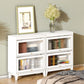 Urban Vertical Standard Bookcase White Manufactured Wood Bookshelf with Glass Doors Clearhalo 'Bookcases' 'furn' 'furn_bookcases' 'Furniture' 'furniture_bookcases' 'Office Furniture' 1200x1200_ad6ad9ea-52f7-4f43-85d5-22e5d0471e4e