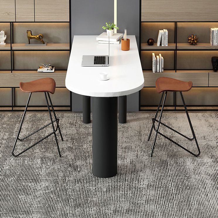 1/2/3/4 stukken industriële onregelmatige vorm pubtafel set houten toonbanktafel met ontlasting