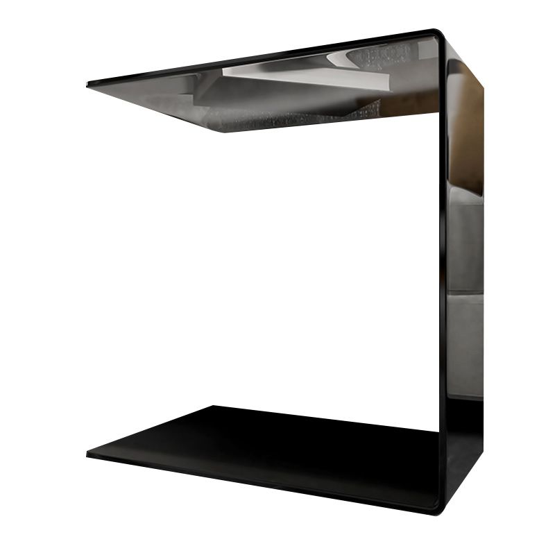 21"H Glam Corner Table Acrylic Square Accent Side Table for Living Room Clearhalo 'Coffee & Accent Tables' 'End & Side Tables' 'end_side_tables' 'furn' 'furn_end_side_tables' 'Furniture' 'Living Room Furniture' 1200x1200_ad6d66af-e395-4da9-9659-b6bae8aa6665