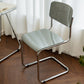 Industrial Armless Indoor Chair Plastic Open Back Side Chair with Metal Base