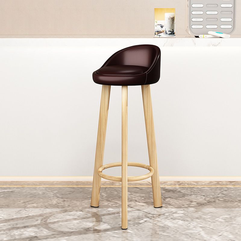 Modern Backrest Armless Counter Stool Steel Cashier Bar Stool with Cushion Clearhalo 'Bar Furniture' 'Bar Stools' 'bar_stools' 'furn' 'furn_bar_stools' 'furniture_bar_stools' 'Kitchen & Dining Furniture' 'kitchen&dining_furn' 'kitchen' 'kitchen_furn' Furniture' 1200x1200_ad70565a-0188-4d6d-b880-de7b7c5d9862