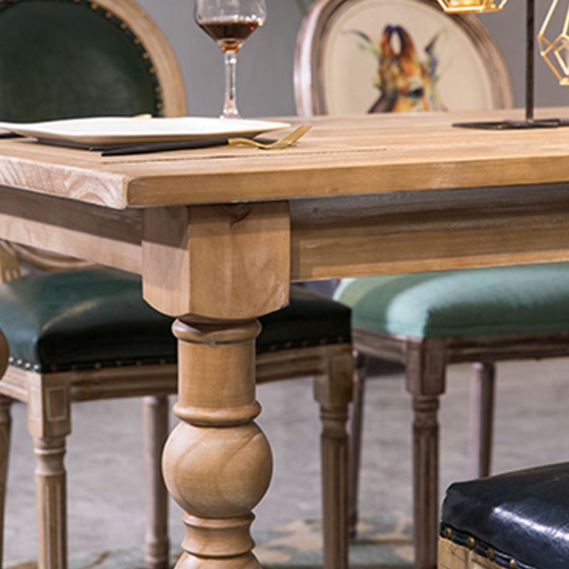Medieval Modern Dining Table for Restaurant Rectangle Pine Wood Table with 4 Legs Clearhalo 'Dining Tables & Seating' 'Dining Tables' 'dining_table' 'furn' 'furn_dining_table' 'Furniture' 'furniture_dining_table' 'Kitchen & Dining Furniture' 'kitchen' 'kitchen_dining_table' 1200x1200_ad70a0a4-e97c-40fb-b3d3-49510f4df961