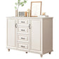Modern Style Combo Dresser Bedroom Wooden Storage Chest Dresser with Drawers and Doors Clearhalo 'Bedroom Furniture' 'Dressers & Chests' 'dressers_chests' 'furn' 'furn_dressers_chests' 'Furniture' 1200x1200_ad71360b-0f29-4f8d-b6ae-e69757071086