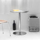 Industrial Dining Room Table Stainless Steel Table with Pedestal Table for Home Kitchen Dinner Clearhalo ' dining_table' 'Dining Tables & Seating' 'Dining Tables' 'furn' 'furn_dining_table' 'Furniture' 'furniture_dining_table' 'Kitchen & Dining Furniture' 'kitchen&dining_furn' 'kitchen' 'kitchen_dining_table' 1200x1200_ad71f3a2-fa50-4021-8293-e4ad0f84a4ce