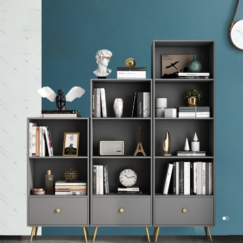 Contemporary Engineered Wood Bookcase Closed Back Standard Bookshelf Clearhalo 'Bookcases' 'furn' 'furn_bookcases' 'Furniture' 'Office Furniture' 1200x1200_ad72c9de-415c-4df6-850b-f8b3d31c5b1f