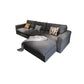 Modern Square Arm Sectional Gray Linen Sofa and Chaise for Apartment Clearhalo 'furn' 'furn_sectionals' 'Furniture' 'furniture_sectionals' 'kitchen' 'kitchen_sectionals' 'Living Room Furniture' 'Sectionals' 1200x1200_ad730f12-3f4b-47d5-b54d-001f5de6c100