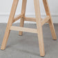 Contemporary Wood Seat Bar Stool Low Back Bar Stool for Home Use