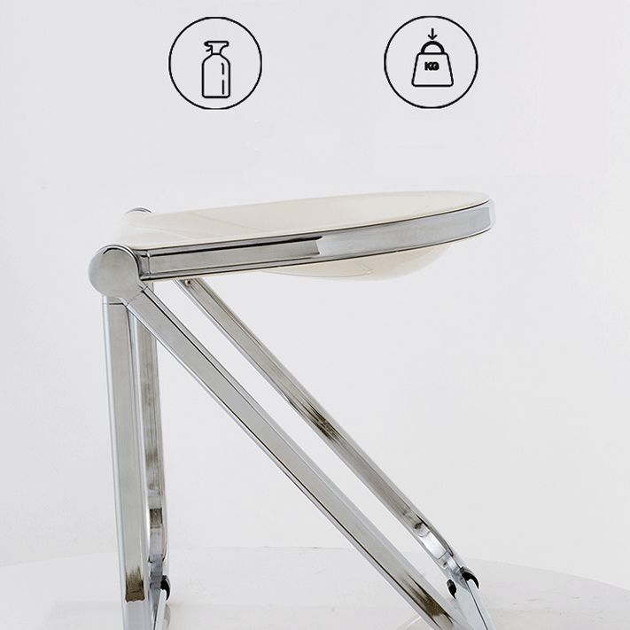 Modern Style Dining Chair Plastic Folding Side Chair for Dining Room Clearhalo 'Dining Chairs' 'Dining Tables & Seating' 'dining_chair' 'furn' 'furn_dining_chair' 'Furniture' 'Kitchen & Dining Furniture' 1200x1200_ad7609ff-3d4f-4f7b-b2fe-91610cee936f