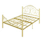 Glam open-frame bed met ijzeren hoofdeinde en voetbord 49.21 "High