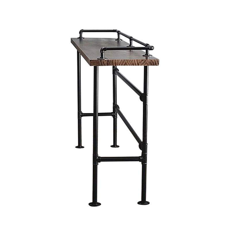 Industrial Style Bar Set 1/3 Pieces Solid Wood Rectangle Pub Dining Set for Indoor Clearhalo 'Bar Furniture' 'furn' 'furn_home_bar_bar_sets' 'Furniture' 'Home Bars & Bar Sets' 'home_bar_bar_sets' 'Kitchen & Dining Furniture' 1200x1200_ad777bea-8250-4abb-bf88-506d1a4226a9