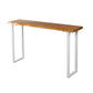 Contemporary 1/2/4/7 Pieces Bar Table Set Rectangle Wood Bar Table with Wood Stools