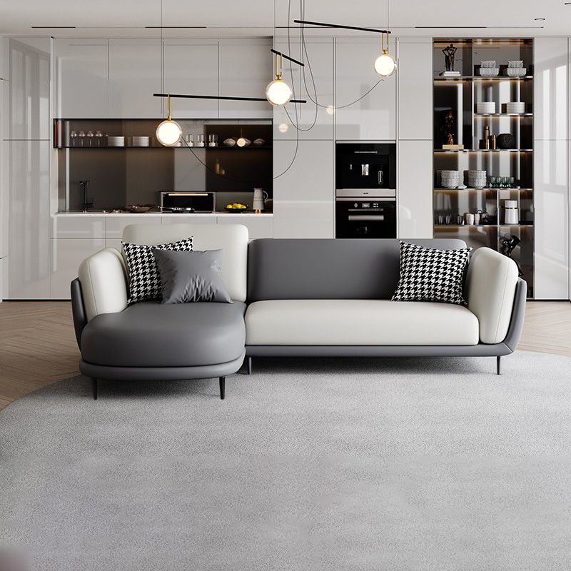 37,8 "H FAUX CUIR SOFFRAGE ÉVALABLE SOFA et chaise pour le salon