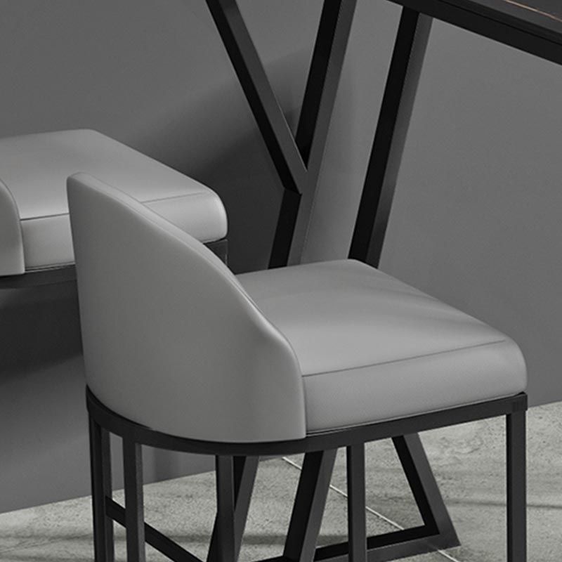 Industrial Rectangle Top Counter Table 42-inch Height Table for Coffee Shop Clearhalo 'Bar Furniture' 'Bar Tables' 'bar_tables' 'furn' 'furn_bar_tables' 'Furniture' 'Kitchen & Dining Furniture' 1200x1200_ad7b2b35-0493-4e25-a9dd-7c726aef5bbb