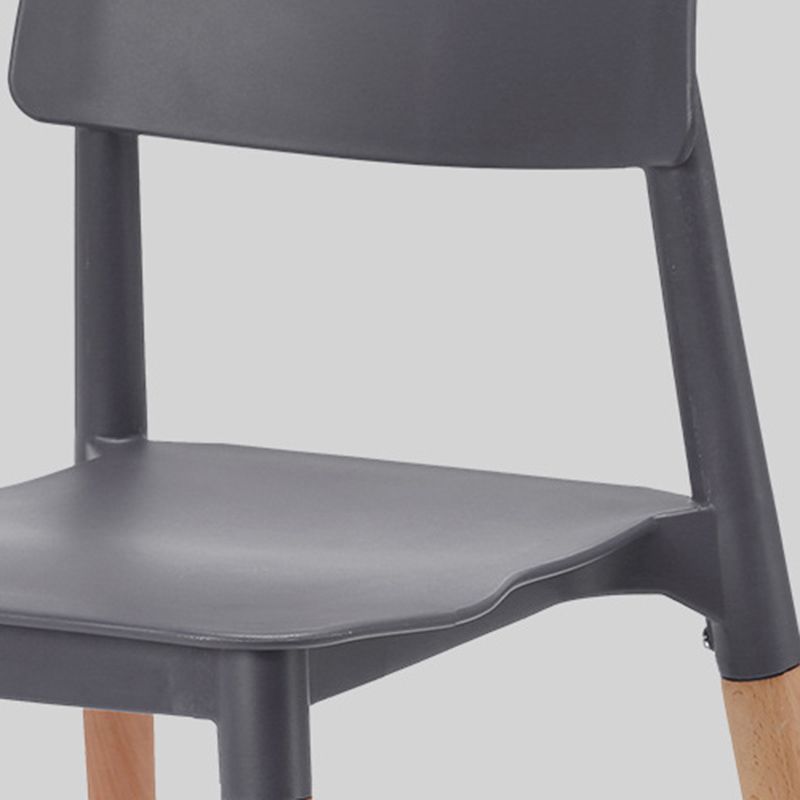 Dining Room Armless Chairs Open Back Solid Wood Legs Chair for Kitchen Clearhalo 'Dining Chairs' 'Dining Tables & Seating' 'dining_chair' 'furn' 'furn_dining_chair' 'Furniture' 'Kitchen & Dining Furniture' 1200x1200_ad7b437c-b785-42cb-917e-bcb7f7c15c61