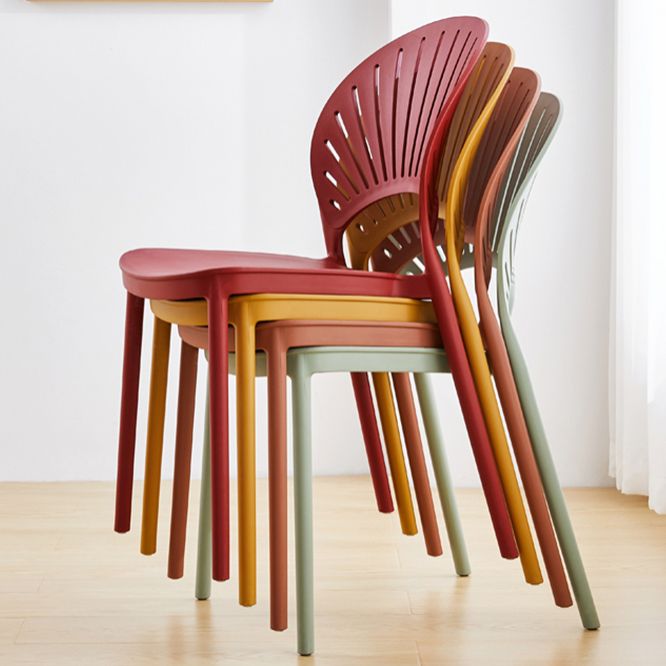 Scandinavian Plastic Kitchen Dining Room Side Chair Open Back Chair Clearhalo ' kitchen&dining_furn' 'Dining Chairs' 'Dining Tables & Seating' 'dining_chair' 'furn' 'furn_dining_chair' 'Furniture' 'furniture_dining_chair' 'Kitchen & Dining Furniture' 'kitchen' 1200x1200_ad7b7427-d24b-4bff-a637-5ab4d617229f