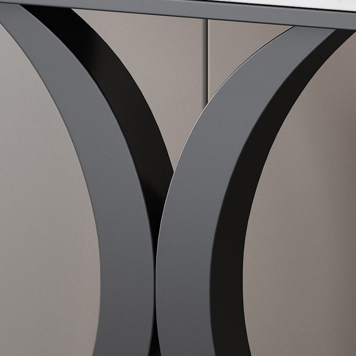 Tavolo di accento console contemporanea Antique Finitura Malf Moon Console Table